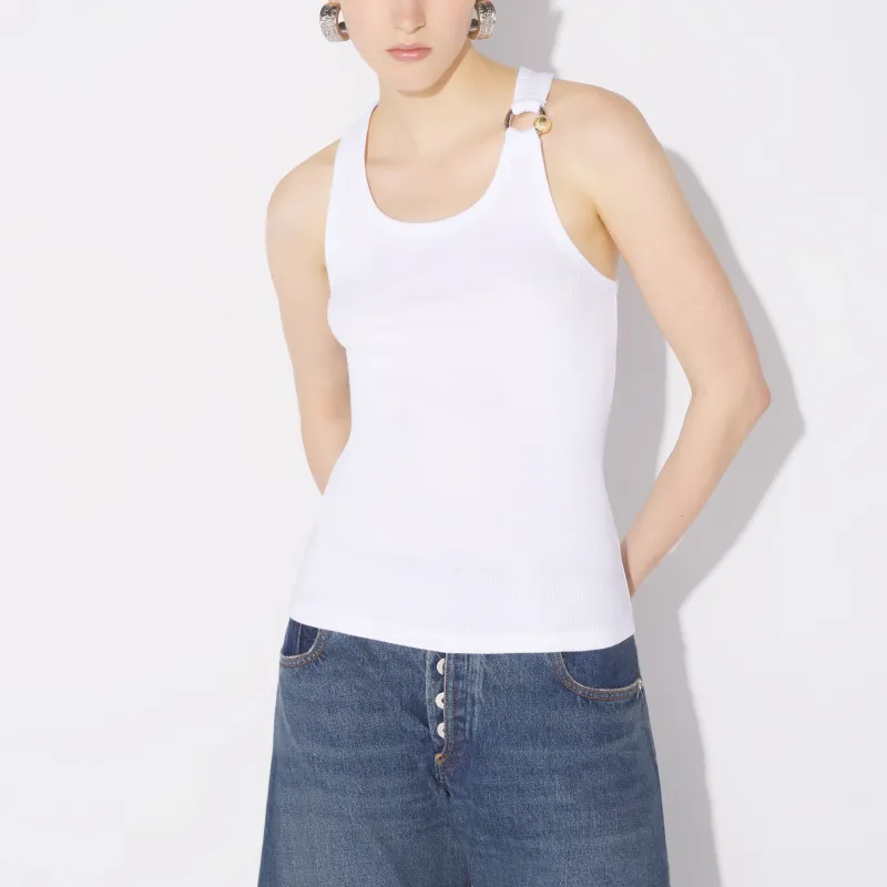 Jean Paul Gaultier Tank Tops Unisex White-3