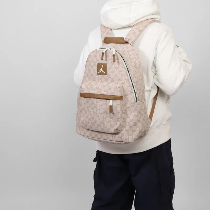 Jordan Polyester Backpack Regular Unisex Beige/Cream-3