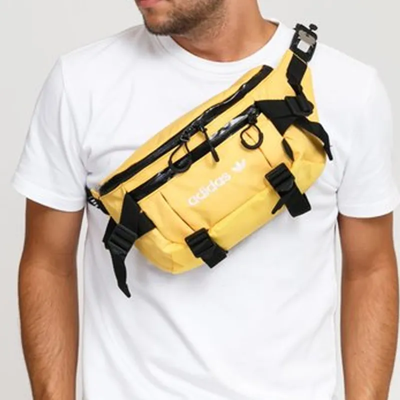Adidas Originals Polyester Sling Bag, Fanny Pack Regular Unisex Yellow-3