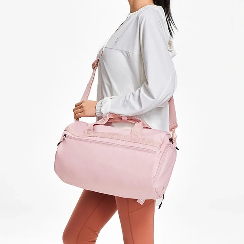 LiNing Fabric Travel Bag, Bucket Bag, Gym Bag Unisex Cherry Blossom Pink-3