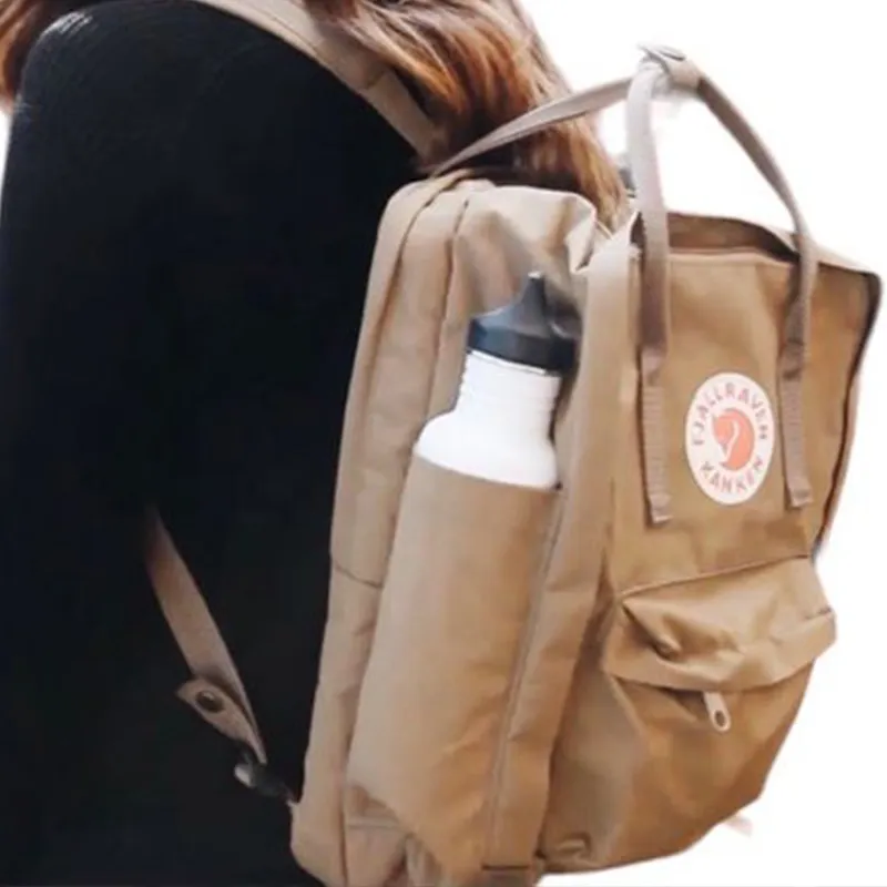 Fjallraven Kanken Vinylon Laptop Backpack Unisex Brown-3