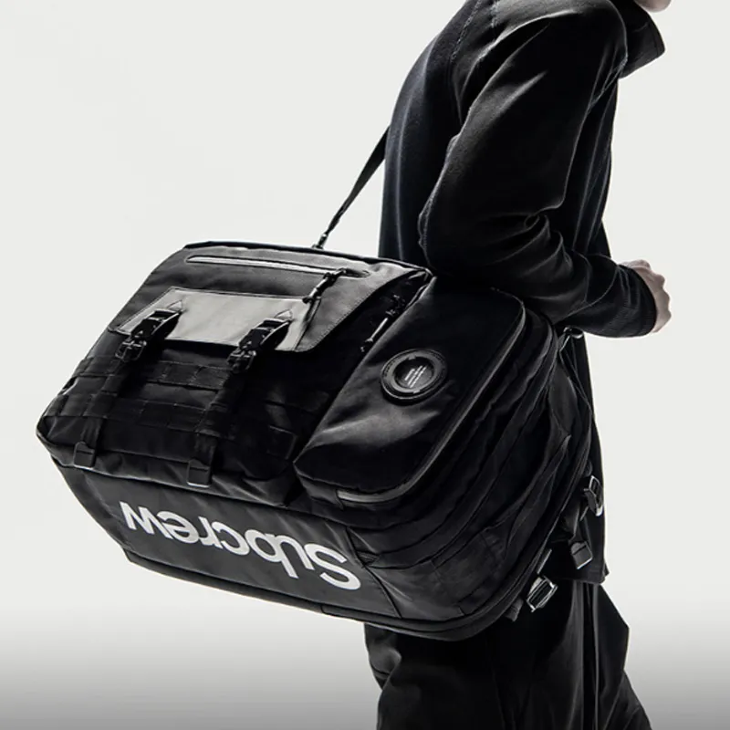 Subcrew Polyester Backpack Regular Unisex Black-3