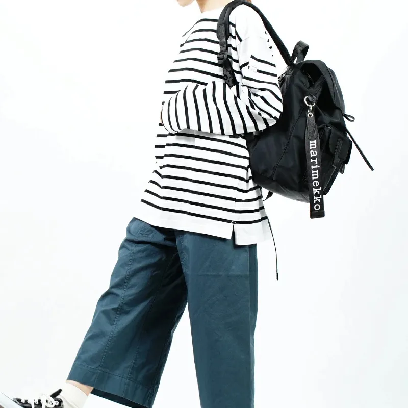 Marimekko Nylon Backpack Regular Women's Black-2