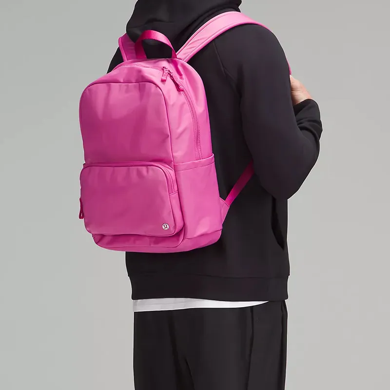 Lululemon Nylon Backpack Regular Unisex Pink-2