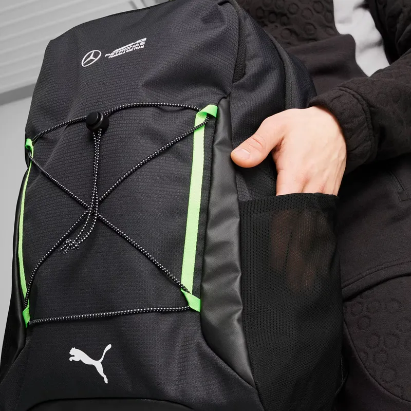 PUMA ×Mercedes Benz Collaboration Polyester Backpack Regular Unisex Black-2