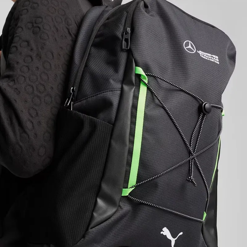 PUMA ×Mercedes Benz Collaboration Polyester Backpack Regular Unisex Black-3