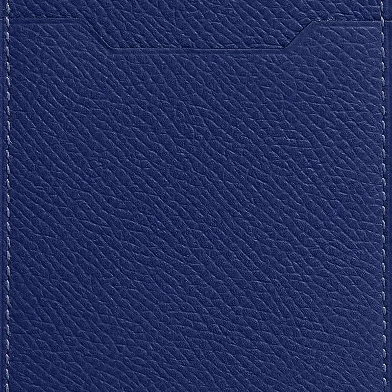 HERMES City Epsom Calfskin Card Holder Men's 73 Bleu Saphir Sapphire Blue-3