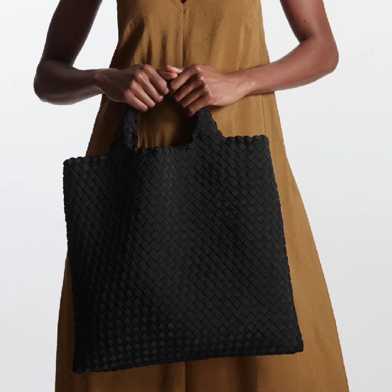 COS Polyester Handbag Medium Size Women's Black-3
