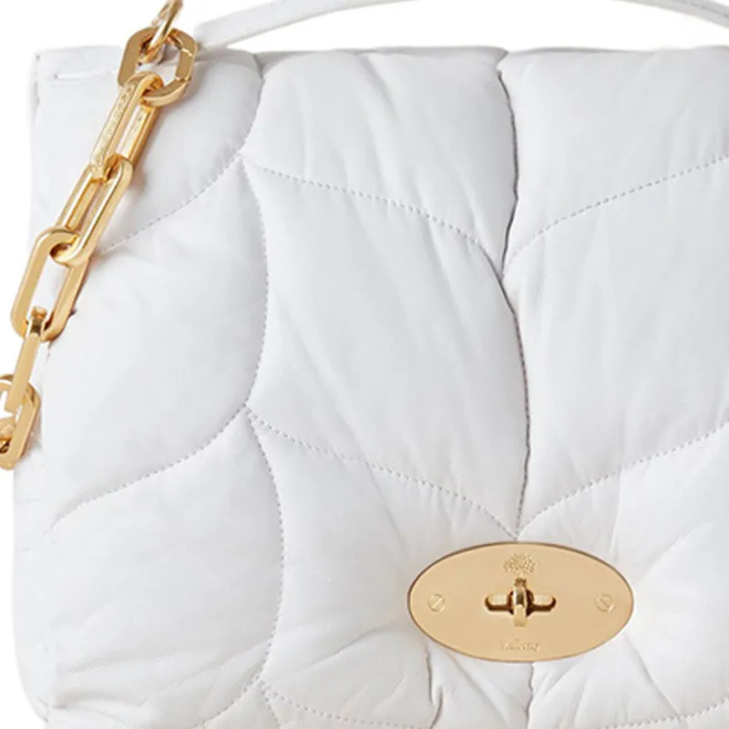 Mulberry Nappa Leather One Shoulder Handbags Women's White-3
