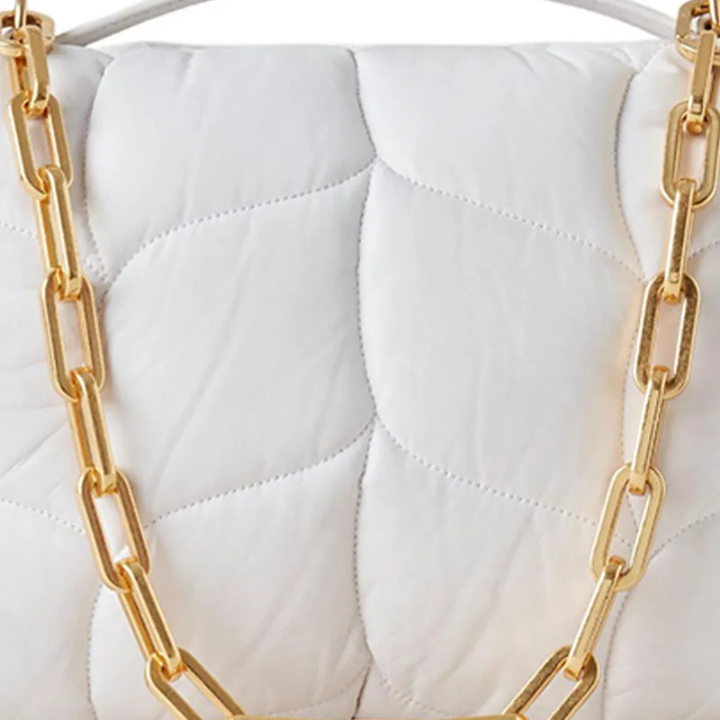 Mulberry Nappa Leather One Shoulder Handbags Women's White-4