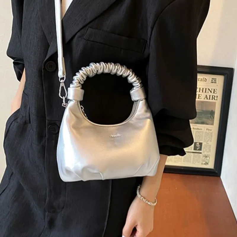 Duoluplo Doron Paul PU Shoulder Bag Regular Women's Black/Silver/Yellow/White-4