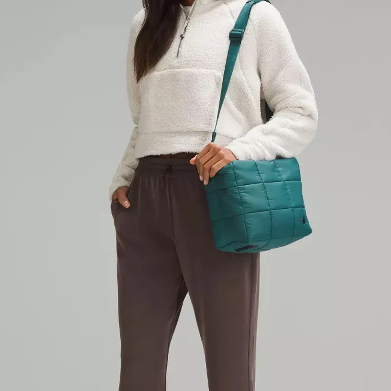Lululemon Nylon Blend Shoulder Bag Crossbody Bag Women's Turquoise-3