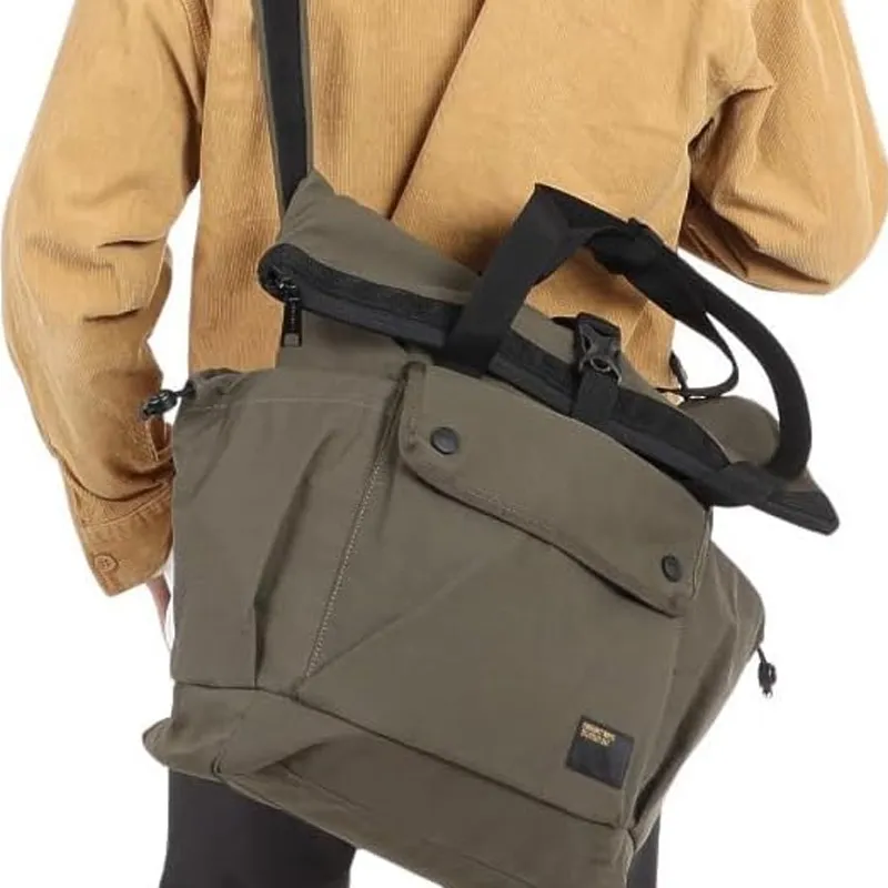 Carhartt WIP Cotton With Nylon Shoulder Bag Crossbody Bag Handbag Regular Unisex Army Green-1