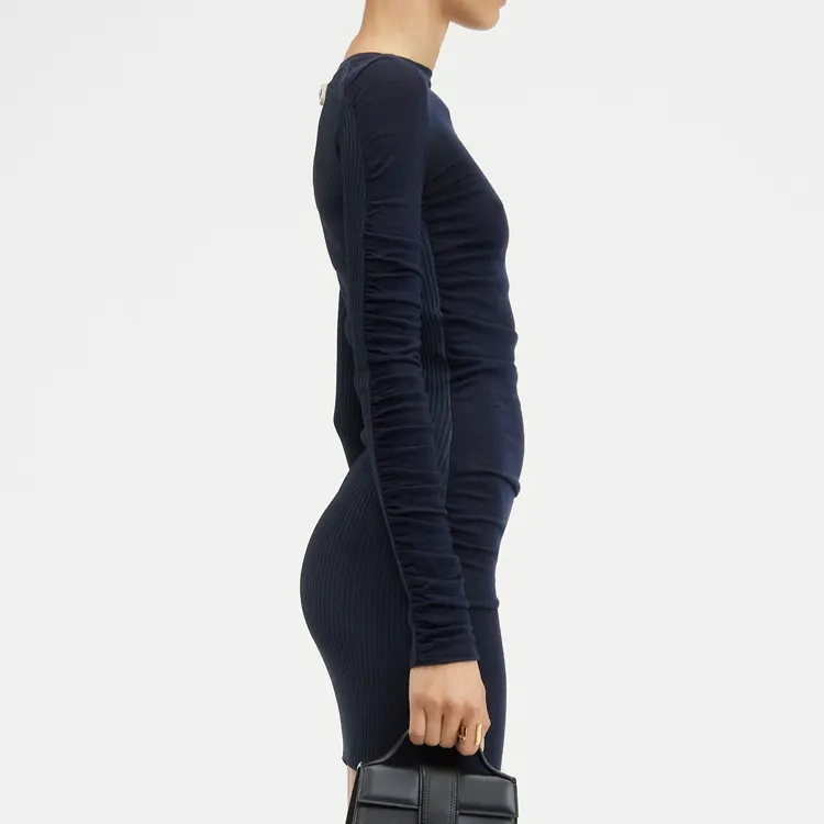 Jacquemus La Robe Maille Nodo 'Dark Navy'-4