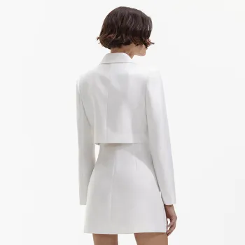 Self portrait Long Sleeved Dresses Women's Pure White