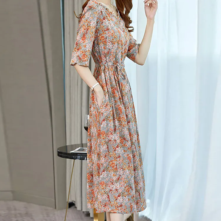 Mapping Short Sleeved Dresses Women's-1