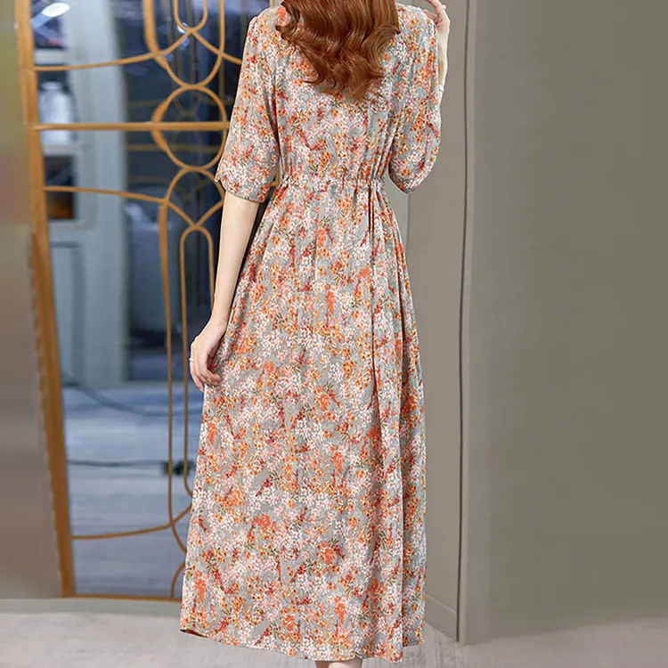 Mapping Short Sleeved Dresses Women's-2