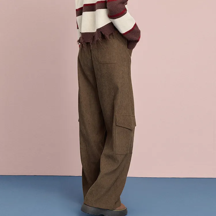 B.Duck Casual Pants Women's Brown-1