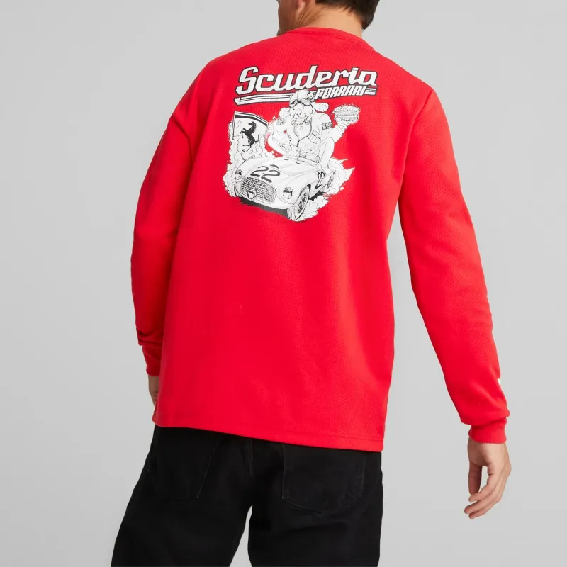 PUMA Scuderia Ferrari Race Sweatshirt Men's Red-4