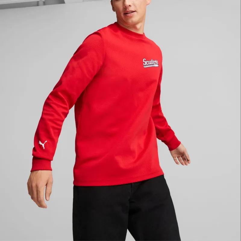 PUMA Scuderia Ferrari Race Sweatshirt Men's Red-3