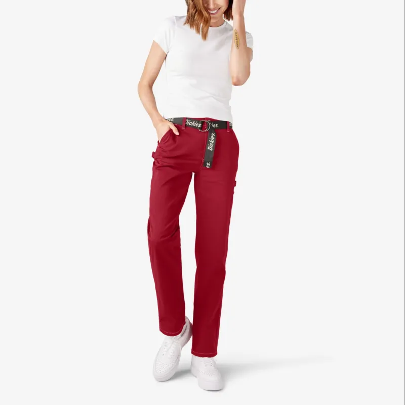 Dickies Casual Pants Women's Red-2