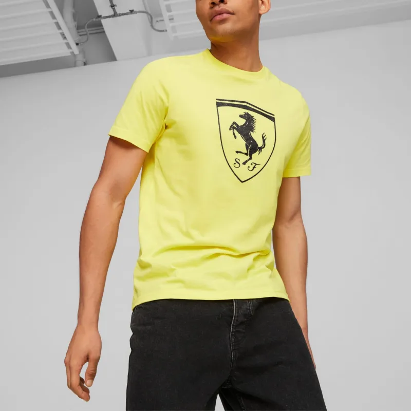 PUMA Scuderia Ferrari T Shirts Men Yellow-3