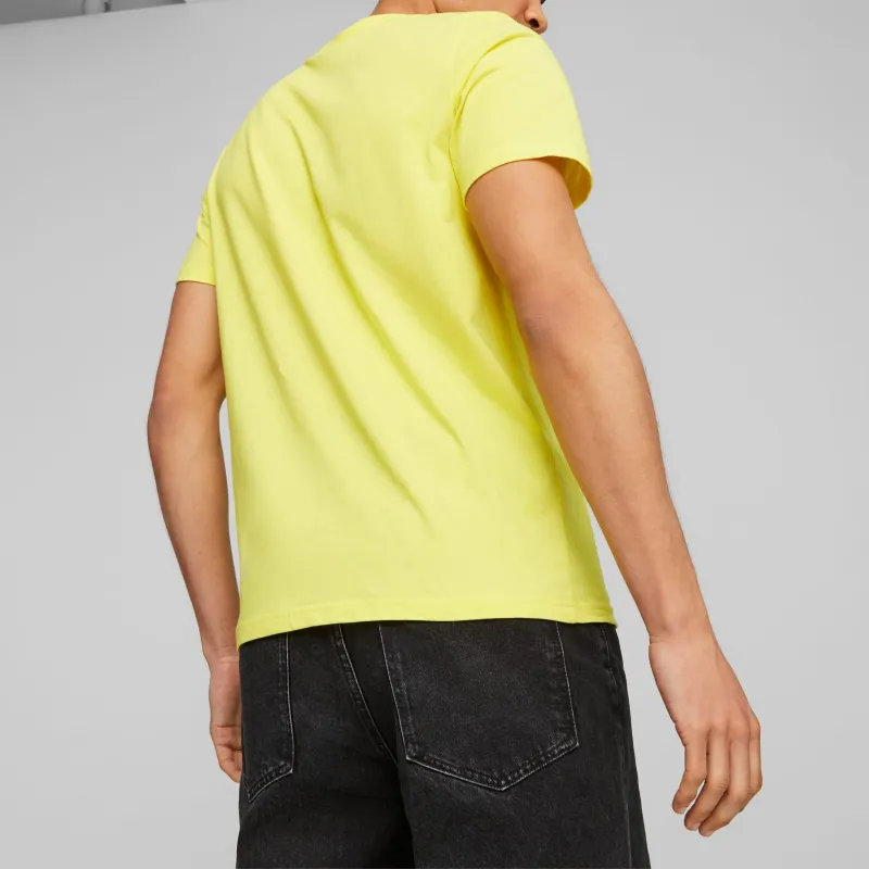 PUMA Scuderia Ferrari T Shirts Men Yellow-4
