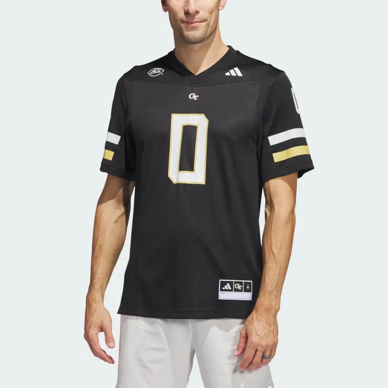 Adidas Georgia Tech Football Off Field Ghost Jersey-3