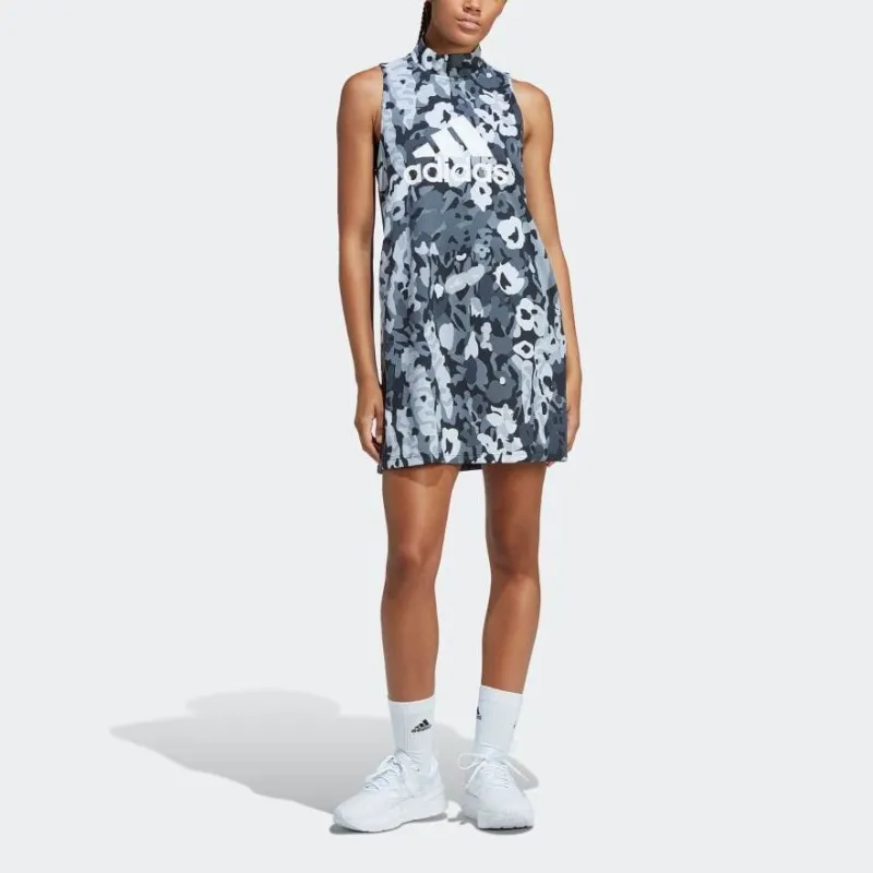 Adidas Sleeveless Dress Women's Gray-2