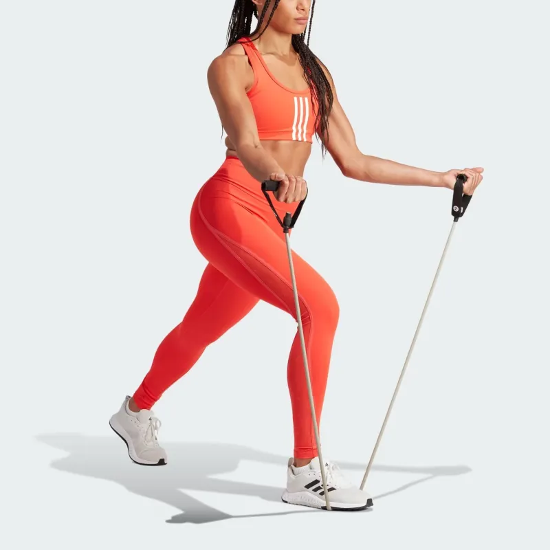 Adidas Free Shipping With AdiClub Optime Mesh Full Length Leggings-1