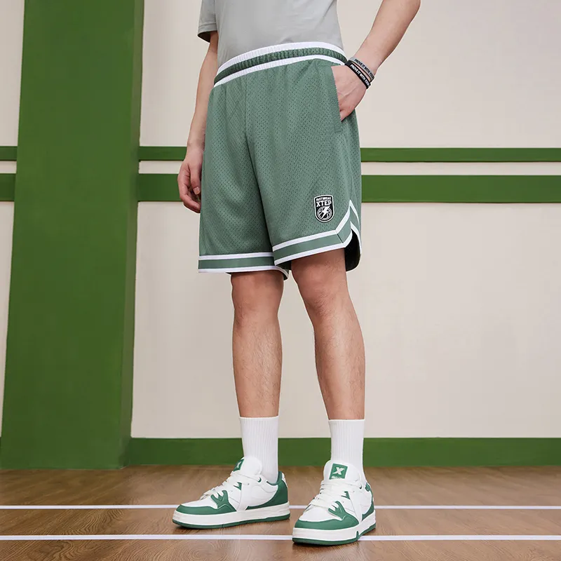 XTEP Casual Shorts Men's Bamboo Green-3