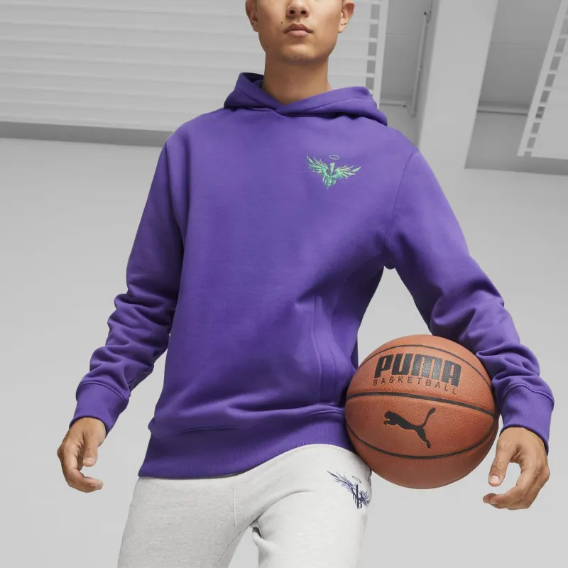 PUMA TOWELING CAT T-Shirts Men Purple-3