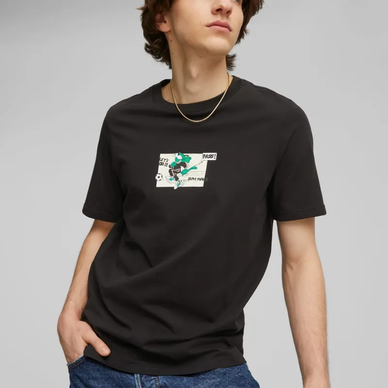 PUMA Classics Super Puma Tee T-Shirt Men's Black-3