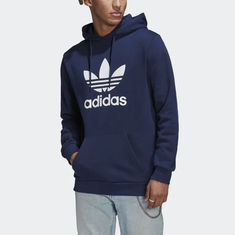 Adidas Originals Adicolor Classics Trefoil Hoodie Sweatshirt Men's Blue-2
