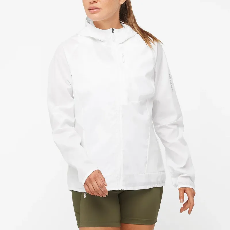 SALOMON Bonatti Cross Wind Jackets Coats Women's White-3