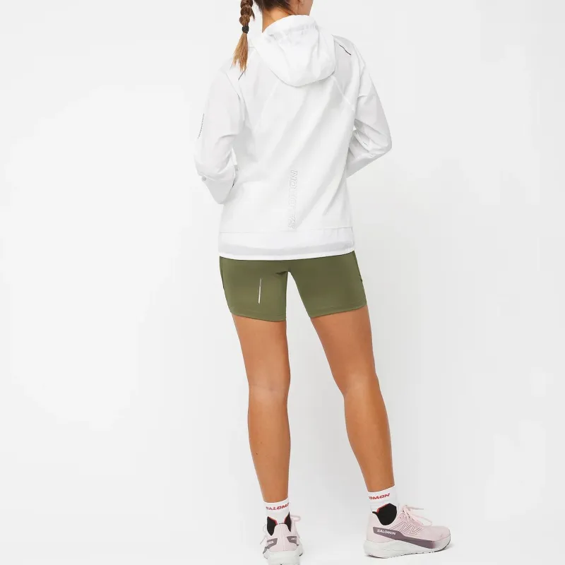 SALOMON Bonatti Cross Wind Jackets Coats Women's White-4