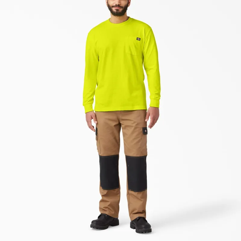 Dickies Heavyweight Neon Long Sleeve Pocket T-Shirt T-Shirt Men's Yellow-3