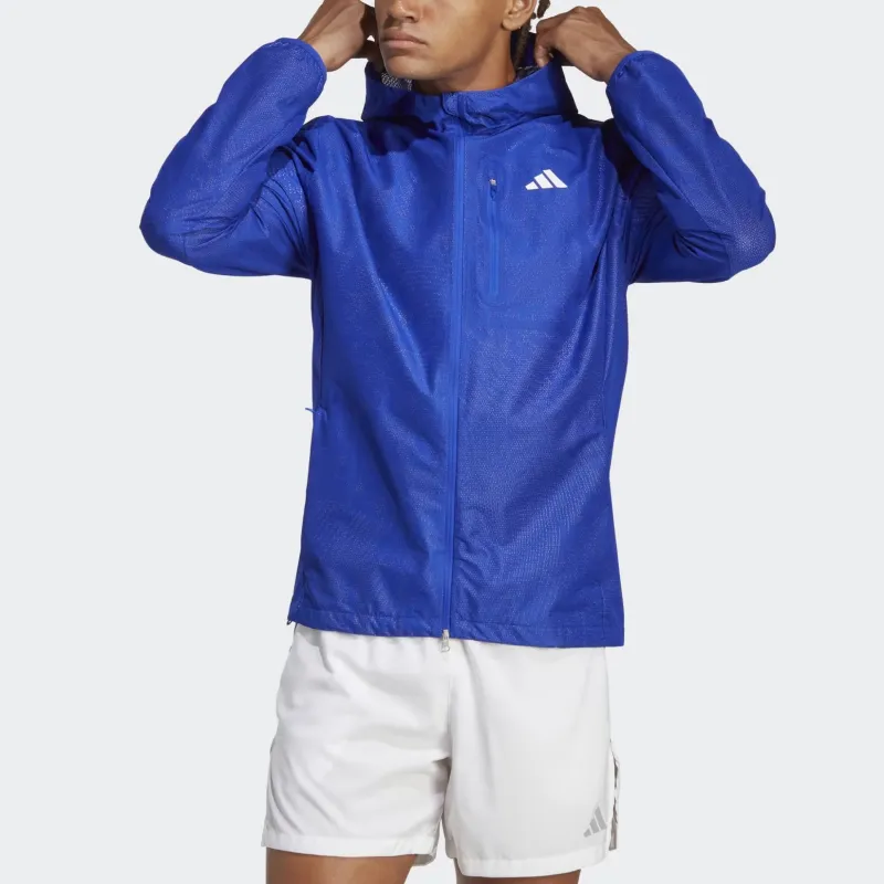 Adidas Adizero Engineered Membrane Jacket Jackets Coats Men's Blue-1