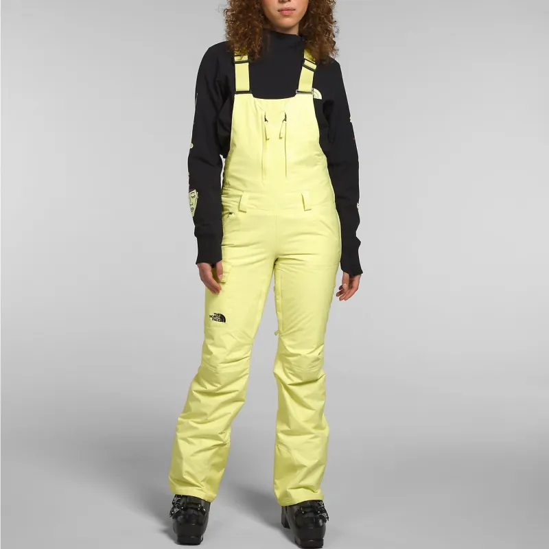 THE NORTH FACE Freedom Insulated Bibs Overalls Women's Yellow-1