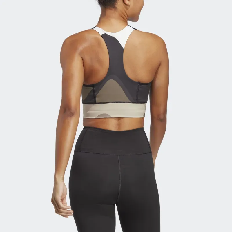 Adidas x Marimekko Running Pocket Bra Sports Underwear Women's Beige-5