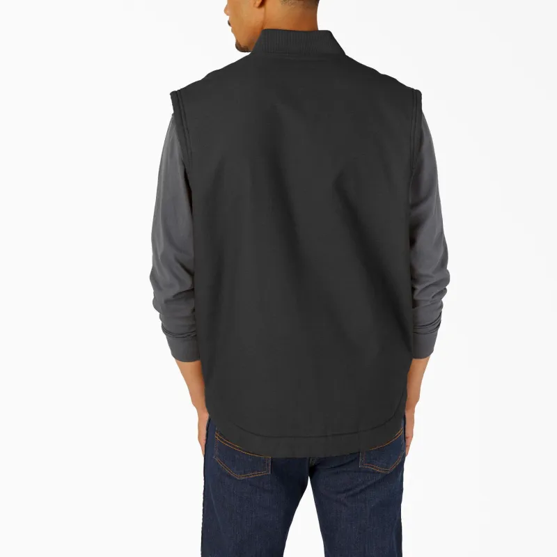 Dickies High Pile Fleece Lined Duck Vest Vest Men's Black-1