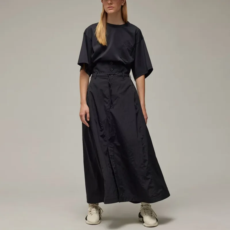 Y 3 Logo print A line Skirt-1
