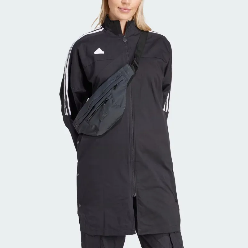 Adidas Tiro 3-Stripes Snap-Button Woven Coat Jackets Coats Women's Black-3