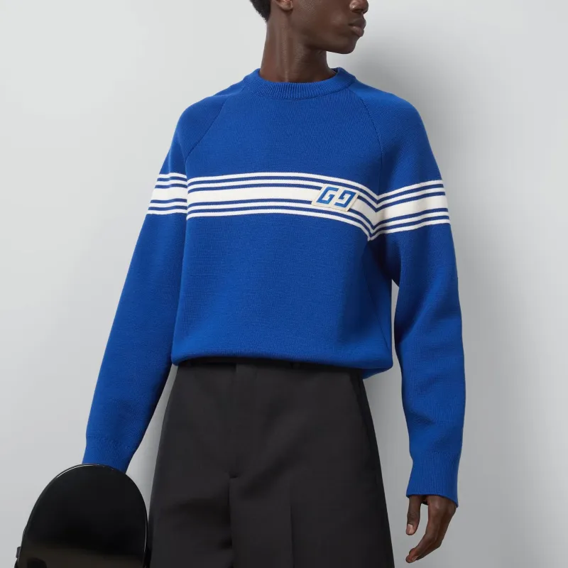 GUCCI Square GG patch Wool Jumper-2
