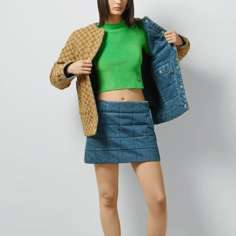 GUCCI Reversible Denim Jacket 'Blue/Multicolor'-4