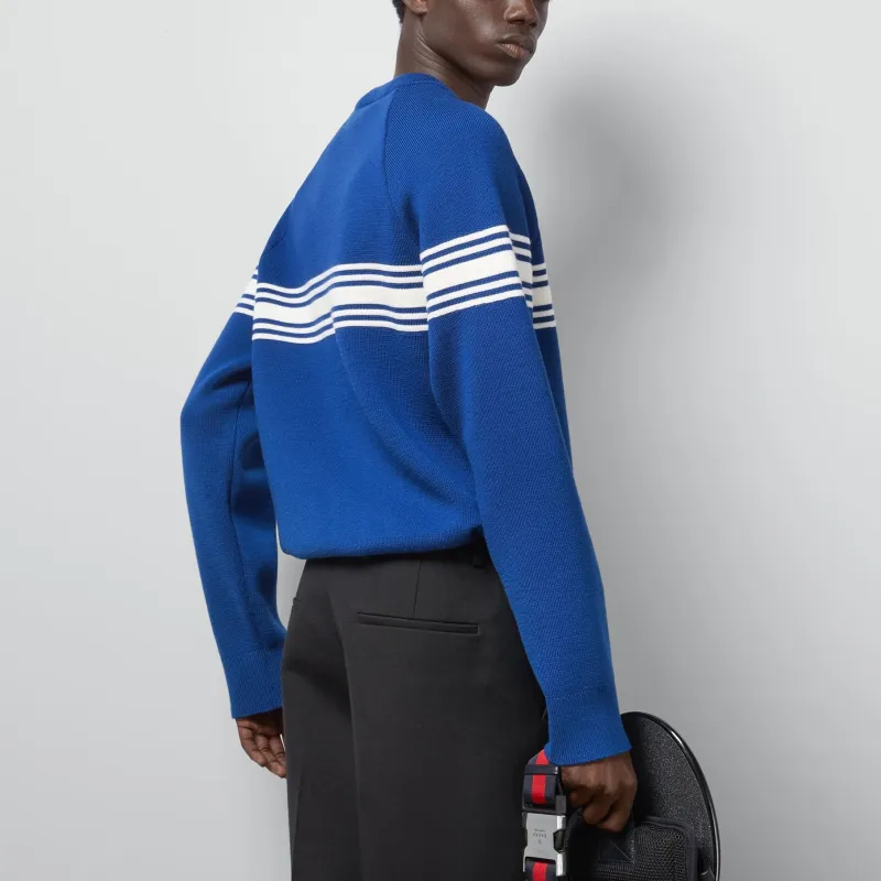 GUCCI Square GG patch Wool Jumper-3