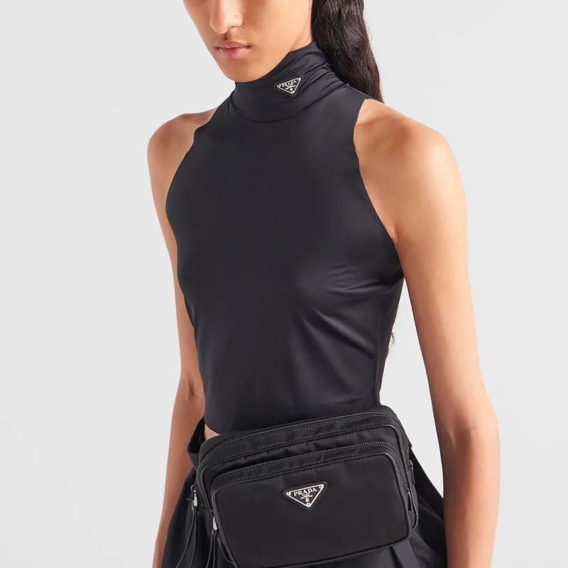 PRADA Crop Tops Women's Black-3