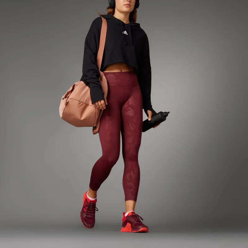 Adidas Optime Leggings Women's Red-1