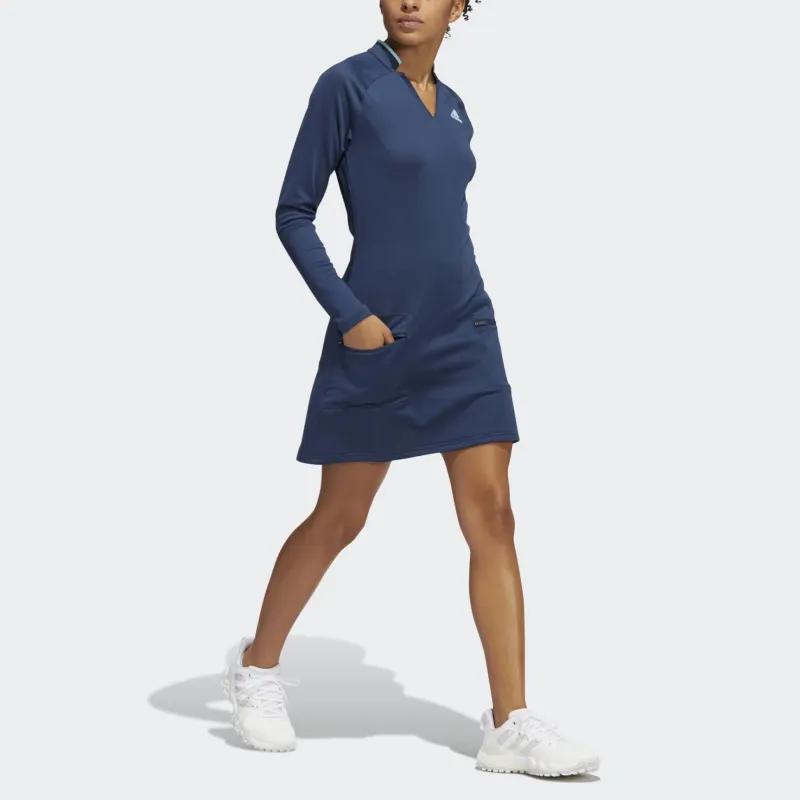Adidas Long-Sleeved Dresses Women's Navy Blue-5