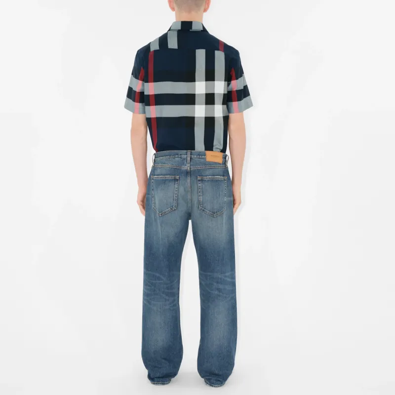 Burberry Check Pattern Short Sleeved Shirt-3